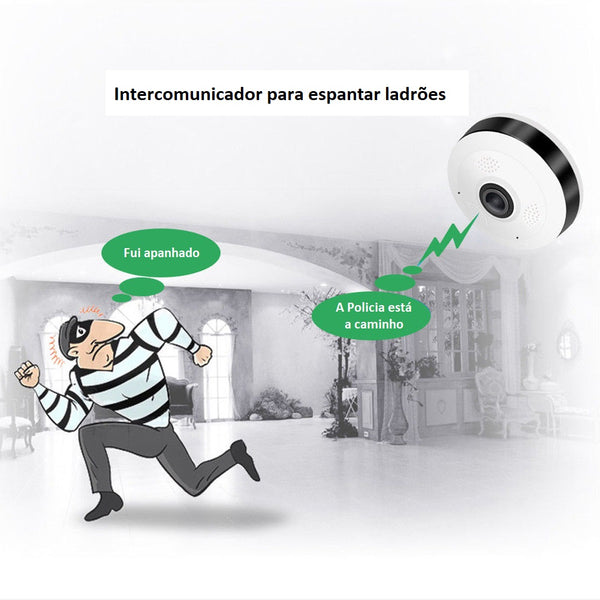Camera Oculta Panoramica Wifi 360º Fisheye - Camaras Ocultas e Material de Espionagem Portugal 